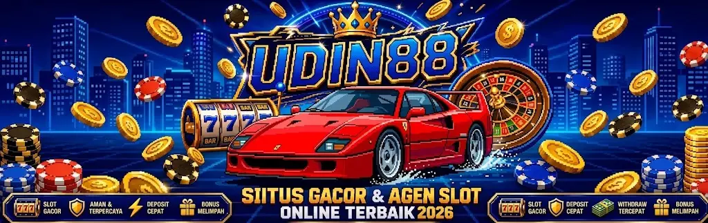 Banner promo slot gacor UDIN88 dengan game slot online populer